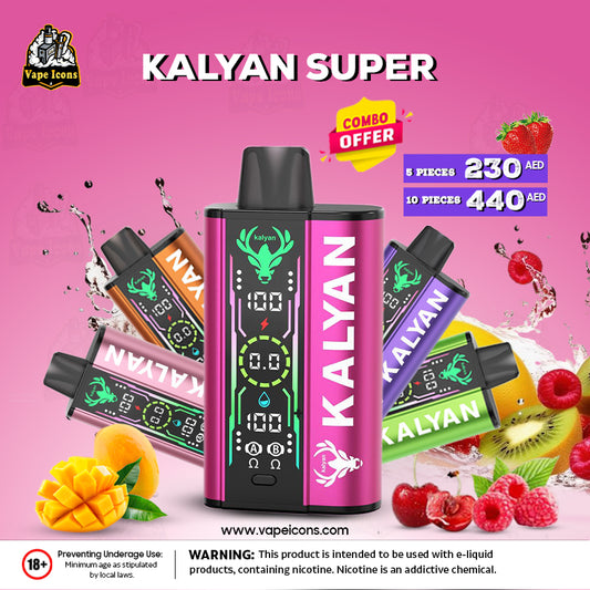 Kalyan Super Best Offer 20000 Puffs 5p Combo Disposable Vape in Dubai, UAE