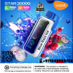 Vozol Star 20000Puffs Rechargeable Disposable Best Buy In Dubai UAE