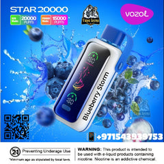 Vozol Star 20000Puffs Rechargeable Disposable Best Buy In Dubai UAE