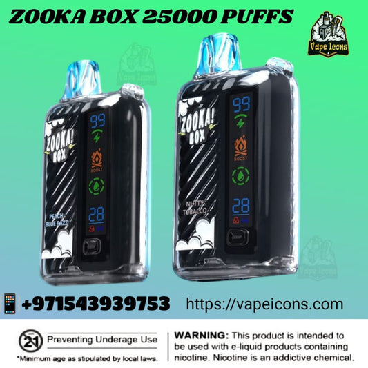 ZOOKA BOX - 25000 Puffs Disposable Vape 20mg in Dubai