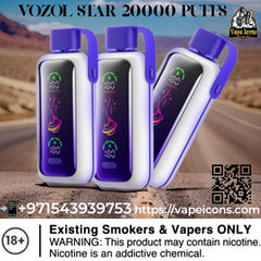 Vozol Star 20000Puffs Rechargeable Disposable Best Buy In Dubai UAE