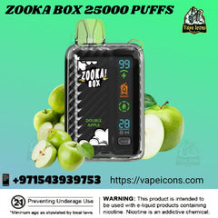 ZOOKA BOX - 25000 Puffs Disposable Vape 20mg in Dubai