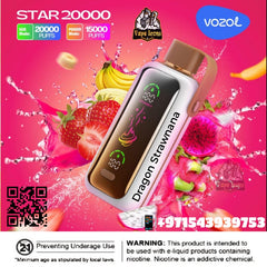 Vozol Star 20000Puffs Rechargeable Disposable Best Buy In Dubai UAE