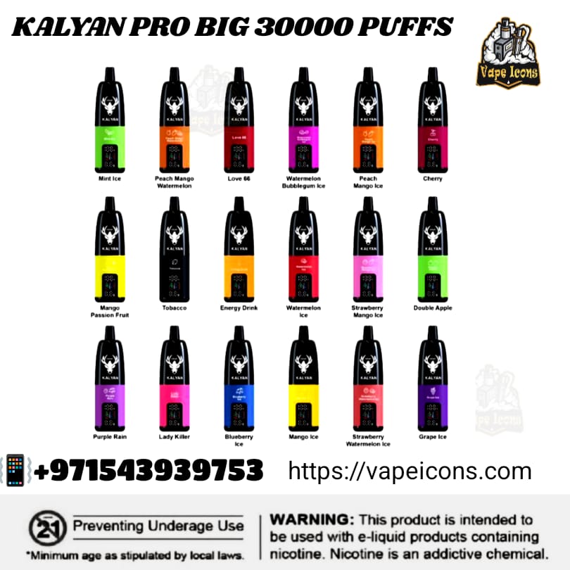 Kalyan Pro Big 30000 Puffs Disposable Vape in Dubai