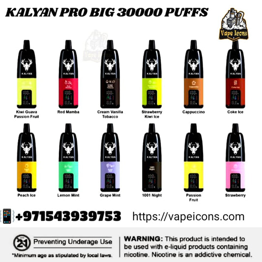 Kalyan Pro Big 30000 Puffs Disposable Vape in Dubai