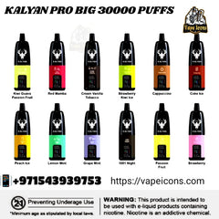 Kalyan Pro Big 30000 Puffs Disposable Vape in Dubai