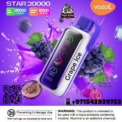 Vozol Star 20000Puffs Rechargeable Disposable Best Buy In Dubai UAE