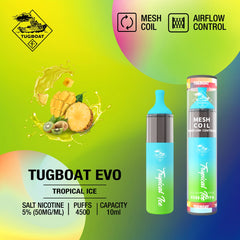 Tugboat Evo 4500 puffs Disposable Vape   |