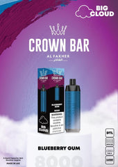 Al Fakher Crown Bar 8000 Puffs Disposable Vape in UAE