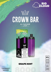 Al Fakher Crown Bar 8000 Puffs Disposable Vape in UAE