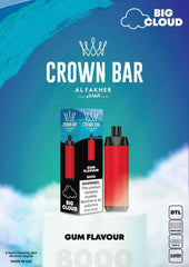 Al Fakher Crown Bar 8000 Puffs Disposable Vape in UAE