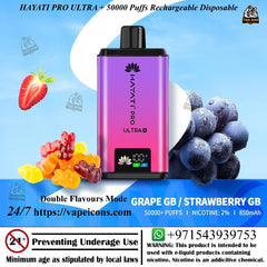 Hayati Pro Ultra+ S 50000 Puffs Disposable Vape In Dubai