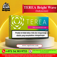 IQOS TEREA Bright Wave Indonesia heated tobacco sticks pack with menthol and fresh flavor, compatible with IQOS ILUMA devices available in UAE