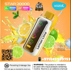 Vozol Star 20000Puffs Rechargeable Disposable Best Buy In Dubai UAE