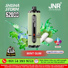 JNR Shisha 52k Puffs 20 Mg (2%) Rehargeable Disposable Vape Buy Online In Downtown & Sports City Dubai UAE