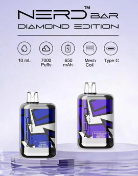 Nerd bar Diamond Edition 7000 Puffs Rechargeable Disposable