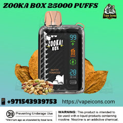 ZOOKA BOX - 25000 Puffs Disposable Vape 20mg in Dubai