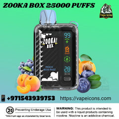 ZOOKA BOX - 25000 Puffs Disposable Vape 20mg in Dubai