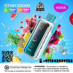 Vozol Star 20000Puffs Rechargeable Disposable Best Buy In Dubai UAE