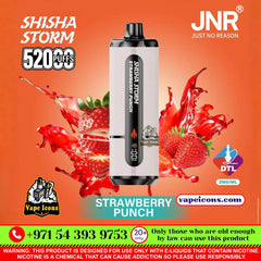 JNR Shisha 52k Puffs 20 Mg (2%) Rehargeable Disposable Vape Buy Online In Downtown & Motor City Dubai UAE
