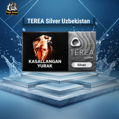 TEREA Silver Uzbekistan Heets with Blue Water Splash Effect - IQOS ILUMA | Vape Icons