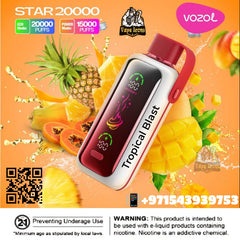 Vozol Star 20000Puffs Rechargeable Disposable Best Buy In Dubai UAE