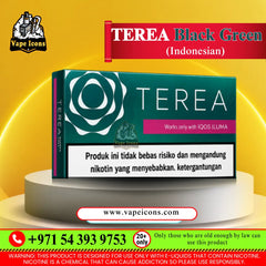 IQOS TEREA Black Green Indonesia pack for IQOS ILUMA available in UAE
