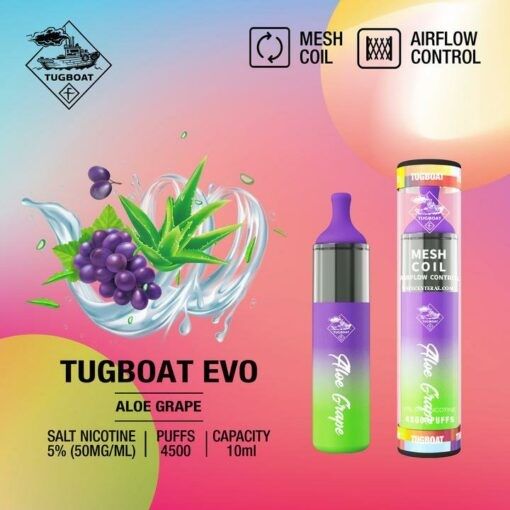 Tugboat Evo 4500 puffs Disposable Vape   |