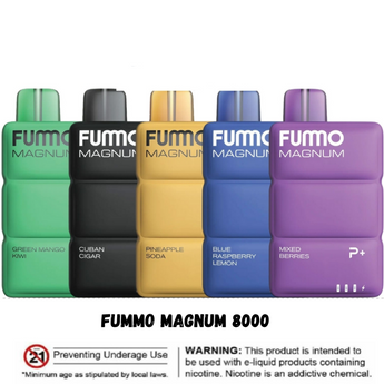 FUMMO MAGNUM 8000Puffs Best Rechargeable Disposable In DUBAI UAE