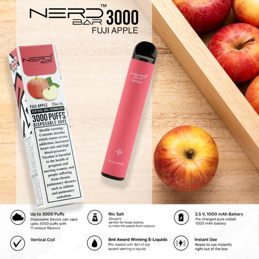 BEST BUY NERD BAR 3000 PUFFS DISPOSABLE VAPES IN DUBAI UAE