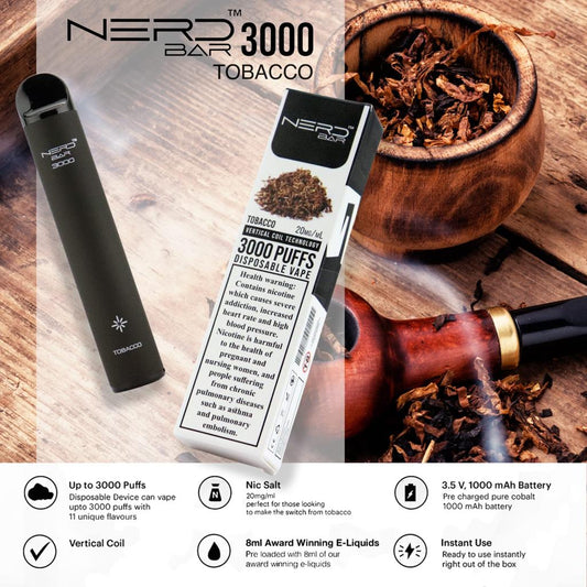 BEST BUY NERD BAR 3000 PUFFS DISPOSABLE VAPES IN DUBAI UAE