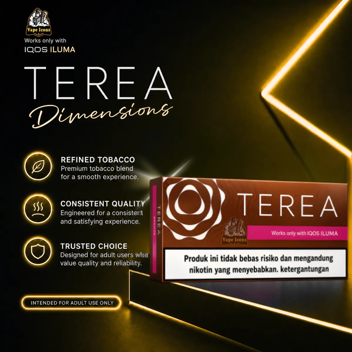TEREA Bronze Indonesian tobacco sticks compatible with IQOS ILUMA