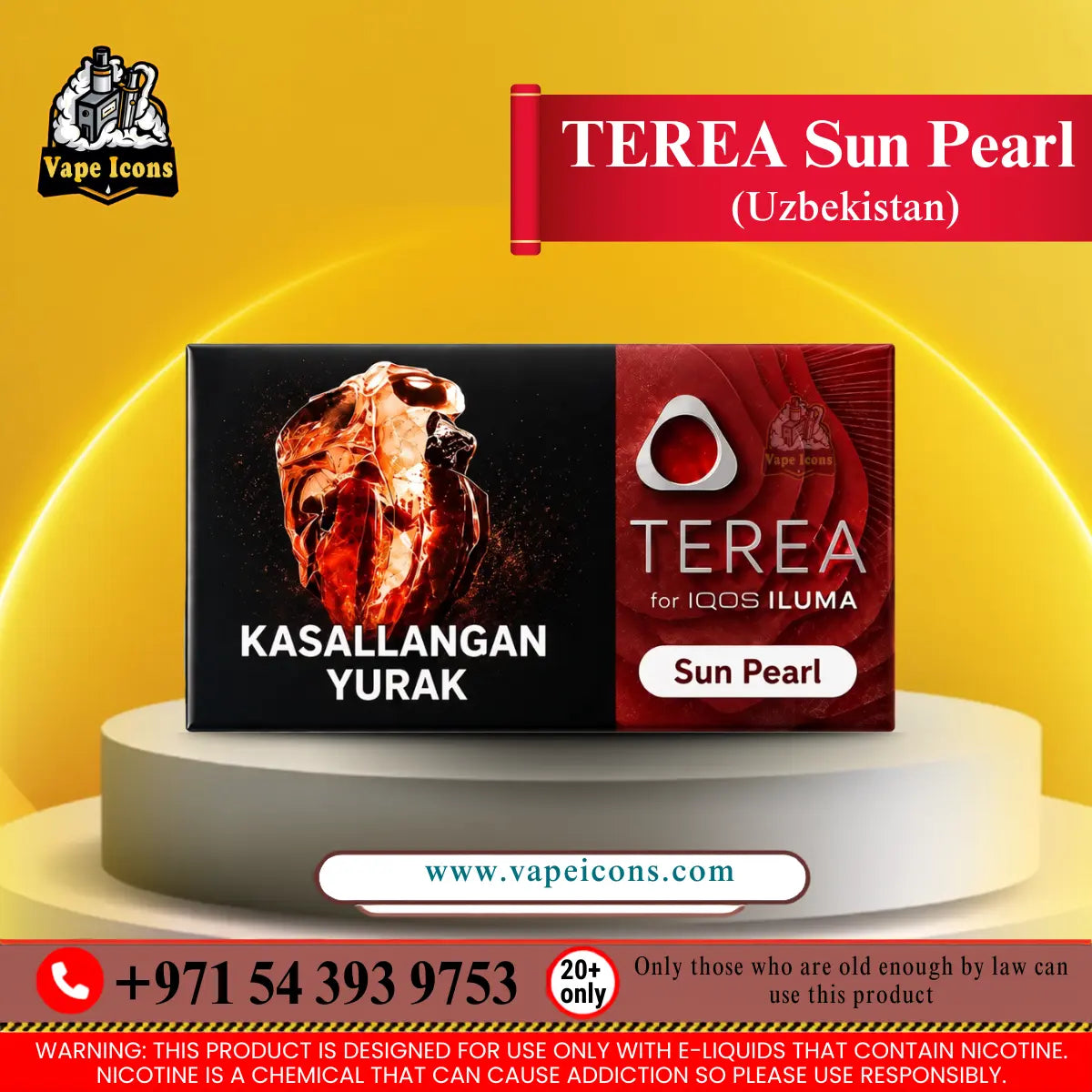 Buy TEREA Sun Pearl Uzbekistan Heets Online - IQOS ILUMA | Vape Icons UAE