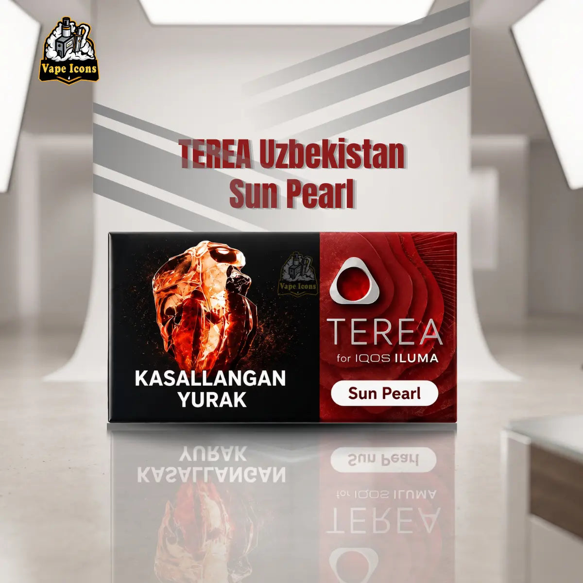 TEREA Sun Pearl Uzbekistan Heets Studio Shot - IQOS ILUMA | Vape Icons