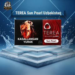 TEREA Sun Pearl Uzbekistan Heets with Blue Water Splash Effect - IQOS ILUMA | Vape Icons